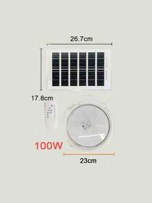 Solar Ceiling Light With Remote Control Indoor Outdoor Upgrade 100W Solar Wall Shed Lights, Solar Porch Ceiling Light Pendant Daytime Work Lights Shed Lamp For Garage Gazebo Barn, Patio, Carpot, (10W/25W/60W/100W) - White - View 13
