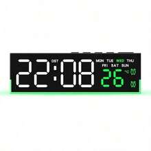 Multifunctional Atmosphere Lamp Alarm Clock, Minimalist Electronic Clock With LED Digital Display, Bedside Clock With Week, Temperature, 3 Brightness Levels, AC Powered & Battery Operated - USB or other DC connection - View 14