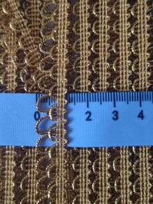 20M 0.8cm-2cm Metallic Braid Lace Trim Christmas Gift Wrapping DIY Flower Pattern Costumes Lace Ribbon Crafts Sewing Border Home Decor - multicolor - View 10