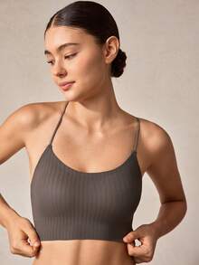 Veilyse 3PCS Women's Breathable Wire-Free Bra With Cross-Back Open Design - Multicolor - View 9