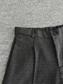 Manfinity Roghcode Men's Street Style Casual Shorts, Fashionable And Versatile, Holiday - Black - View 6