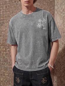 Áo thun nam cổ tròn tay ngắn đính đá Rhinestone Star thường ngày của Manfinity Streetrush, Áo thun nam mùa hè dáng rộng in hình ngôi sao Rhinestone, Áo thun họa tiết cắt cúp thời trang đường phố, Hip-Hop đường phố, Quà tặng bạn trai, Thời trang đường phố nam, Đá Rhinestone, Halloween, Tiệc Halloween, Thời trang đường phố - Xám - Xem 3
