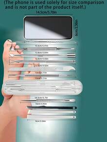 10-In-1 Pedicure Kit With Foot Files, Mother's Day Gifts, Gifts For Women, Gifts For Wife, And Rasp - Perfect For Removing Hard Dead Skin And Exfoliating Feet - Portable Storage Box Included, Travel Kit - multicolor - View 4