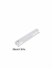 1PC 10/20/30/50CM Usb White Led Light Strip With Motion Sensor - Perfect For Cabinet, Wardrobe And Hallway, Wireless Motion Sensor Led Strip Light Under Cabinet Lighting, Rechargeable Magnetic Night LampFor Hallway Kitchen - white light - View 11
