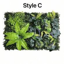 1 Peça Painel de Parede de Planta Verde Artificial | 40x60cm | Material Plástico | Sem Necessidade de Energia ou Bateria | Decoração Doméstica e de Jardim DIY | Adequado para Pátio Externo e Decoração de Cerimônia de Formatura, Fácil de Usar, Plantas Realistas - Verde - Visão 20