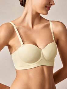 Veilyse 2pcs Wireless, Seamless, Push Up, Backless Bra, Lingerie - Multicolor - View 11