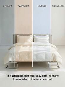 Veyra Day Bộ 2/3 món ga trải giường 100% polyester họa tiết bong bóng 3D (vỏ chăn + 1/2 vỏ gối, không bao gồm chăn bông), bộ ga trải giường polyester hiện đại dùng được cả bốn mùa. - Màu vàng - Xem 11