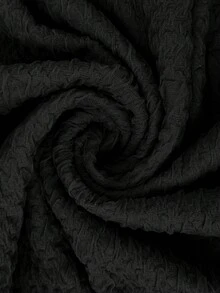 SHEIN Clasi Đầm dệt jacquard thanh lịch, thích hợp mặc hàng ngày. - màu đen - Xem 10