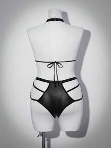 AltCore 2pcs/Set Fashionable Sexy Women's Lingerie Set - Black - View 7