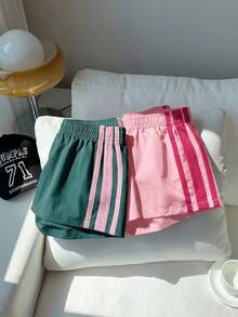 SHEIN 2 piezas Conjunto de ropa casual de unicolor tejido para niña bebé - Multicolor - Ver 5