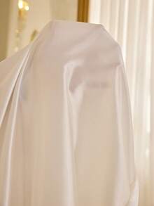 MuseNap CURVE 两件套女士性感缎面吊带裙睡袍套装，优雅长袖睡衣，白色蕾丝刺绣，四季皆宜 - 白色 - 查看 5