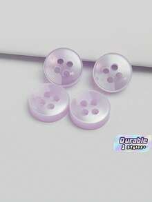 50/100/200/300/500/1000 颗纽扣 - 浅紫色复古圆形纽扣，适用于 DIY 项目、衬衫、缝纫、小型配饰（例如钱包）和 DIY 钱包制作。 - 淺紫色 - 查看 1
