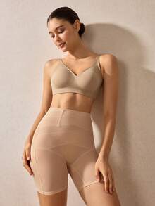 Veilyse Áo ngực dán không dây không đường may màu nude chất liệu jelly, thoải mái & mềm mại, thời trang cho nữ, phù hợp mặc hàng ngày quanh năm cho mùa hè - Màu be - Xem 12