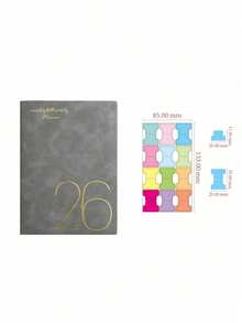 1 Set A6 Planner Notebook, Portable Schedule Notebook, 365-Day Time Management Notebook, Weekly & Daily Planning, Journal, Back To School/Start Of School Year Gift - Multicolor - View 14