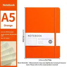 Juego de cuadernos con tapa dura A5 - Cubierta de piel de PU, 200 páginas/100 páginas, adecuado para la escuela, la universidad, el trabajo, los viajes - Cuaderno de rayas, conveniente para tomar notas - Multicolor - Ver 21