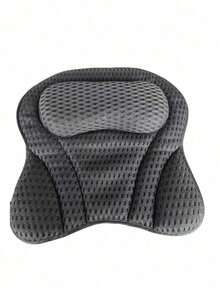 Premium 4D Breathable Mesh Bath Pillow | Ergonomic Neck & Back Support Design, Strong Suction Cup | Removable Waterproof Pillow Cover, Home SPA Relaxation Bath Accessory, Pregnancy-Friendly Bathing Gift Bathroom Decor Summer Bathroom Accessories Back To School - Multicolor - View 10
