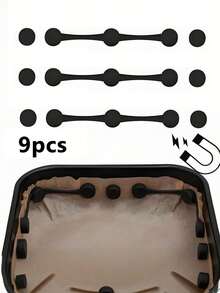 9-Piece Heat-Resistant Silicone Magnetic Clips For Air Fryer,Reusable Non-Stick Magnetic Rings With Built-In Baking Paper Lining, Effectively Preventing Scalds And Food Residue. Compatible With All Iron Air Fryer Basket Models. Ideal Air Fryer Accessories, Home Kitchen Electric Appliance Supplies, Modern Kitchen Gadgets And Kitchen Tools. Also Suitable For Air Fryer Lids And Air Fryer Styling Use. - View 10