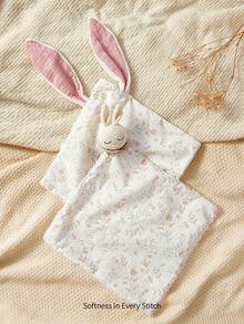 Cozy Pixies 1 pieza Toalla suave con estampado lindo de primavera y verano, color contrastante y conejo lindo, adecuada para bebés y niños - Multicolor - Ver 4