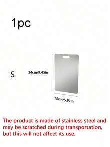 Thớt thép không gỉ Silver Sleek, Thớt bạc cho nhà bếp, Trạm chuẩn bị đảo ngược cho nhà bếp, Lý tưởng cho thịt sống, gia cầm, cá, Chống mùi và vết bẩn, Chống gỉ, Thiết kế tối giản, Thay thế cho thớt chặt, Bề mặt cho thịt, rau, trái cây, Thiết yếu cho nhà bếp hiện đại, Dễ dàng làm sạch bằng nước Bộ dụng cụ cắt nhà bếp có thể được sử dụng làm khay đựng pizza, khay đựng phô mai, đĩa, khay đựng bánh mì và bánh quy - Nhiều màu - Xem 10