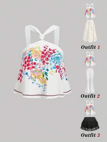 SHEIN MOD Women's Summer Casual Printed Camisole Top - Multicolor - View 1