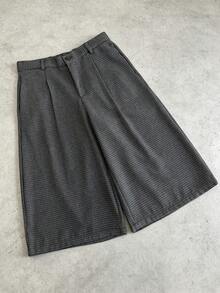 Manfinity Roghcode Men's Street Style Casual Shorts, Fashionable And Versatile, Holiday - Black - View 4
