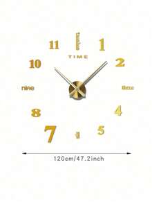 1Pc Of DIY Acrylic Wall Clock, Creative Frameless Large Set, Easy To Install, Silent Clock, DIY Wall Clock Set, Living Room, Bedroom Decoration, Home Furnishings Clock Wall Dormitory Decor Back To School Home Decor - Multicolor - View 16