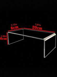 1pc, Transparent Thickened U-Shaped Tiered Dessert Display Stand, Food Display Risers, Multi-Purpose Clear Storage Rack For Figurines And Perfumes, Cosmetic Organizer, Cake And Pastry Showcase - Clear - View 9