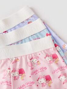 Chillnights HELLO KITTY AND FRIENDS | SHEIN 6pcs Collaboration Women's Lingerie Set - Multicolor - View 5