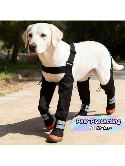 Non-Slip, Durable, And Paw-Protecting Dog Shoes; Essential Hard-Soled Dog Boots For Outdoor Activities.