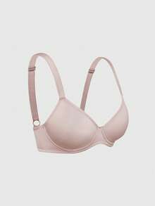 SHEIN 3pcs Comfortable Bras & Wireless Bras (Red + Beige + Reddish Brown) - Multicolor - View 20