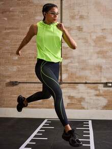 Powerista Quần legging lửng không đường may màu xanh hải quân - Màu xanh hải quân - Xem 7