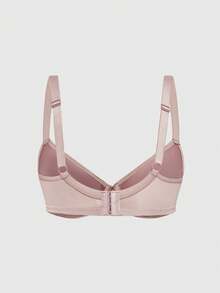 SHEIN 3pcs Comfortable Bras & Wireless Bras (Red + Beige + Reddish Brown) - Multicolor - View 17