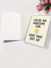 1PC Fun Greeting Card For Son Suitable For Parents To Give To Children's Birthday Card (Send Random Color Styles) - Greeting cards for children - View 8