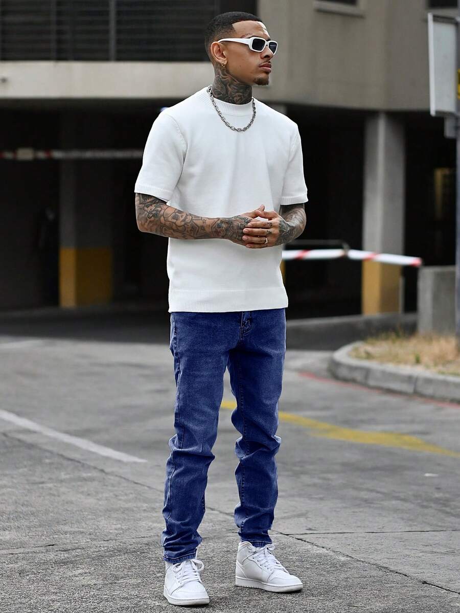 Devon Thys Quần Jeans Ôm Vừa Túi Giặt Cao Cấp Cổ Điển Cho Nam Trưởng Thành