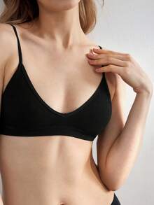 Ocili Seamless Ribbed Elastic Wireless Bra, Comfortable Women's Underwear - Multicolor - View 2