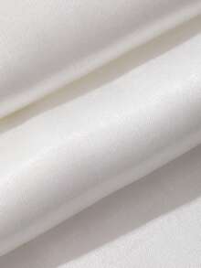 DAZY Bộ đồ 2 món gồm áo hai dây bằng satin phối ren tương phản và quần ống rộng dành cho nữ. - Màu be - Xem 6
