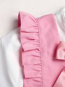 Tween Girls' Casual Everyday Comfortable Shirt Dress Set - Pink - View 6