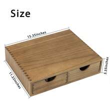 1pc Wooden Coffee Pod Storage Box, Coffee Pods And Tea Organizer Holder, K Pod Drawer Coffee Maker Machine Stand, Organizer De Cafe, Kcup Drawer Organizer, 30 Pod Capacity - Multicolor - View 6