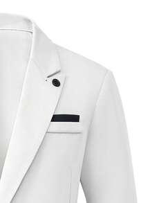 Manfinity Mode Men's Business Formal Peak Lapel Suit Jacket And Trousers Set, Suitable For Work, Commute, Wedding, Party, Ceremony - Multicolor - View 4