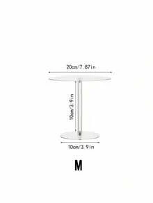 SHEIN 1/3 件亚克力蛋糕架，透明圆形蛋糕展示架，适用于甜品桌、婚礼、活动、生日派对、蛋糕、糕点、糖果 - 無色 - 查看 12