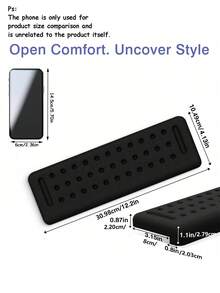 2 buah Bantalan Siku Meja Berbentuk L, Sandaran Siku Busa Memori, Bantalan Tepi Meja, Desain Ergonomis Anti Selip untuk Meredakan Tekanan pada Pergelangan Tangan, Telapak Tangan, dan Lengan Bawah, Dukungan Nyaman untuk Meja Kerja Kantor dan Rumah, Aksesori Ideal untuk Mengetik dalam Waktu Lama, Penting untuk Kantor Rumah, Juga Cocok Sebagai Hadiah Natal - View 3