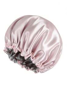 1 chiếc mũ ngủ satin hai lớp - Mũ ngủ mềm mại, thoải mái như lụa, thích hợp để chăm sóc tóc hàng ngày. - Màu Hồng baby - Xem 6