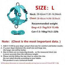 Reflective Pet Harness And Leash Set For Dog & Cat, Escape Proof Adjustable Small Dog Harness With Soft Mesh - Green - View 15