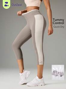 OutZeal Quần legging thể thao nữ, quần tập yoga, pilates, quần lửng thấm hút mỡ bụng, nhanh khô, thích hợp cho hoạt động thể thao. - Nhiều màu - Xem 11