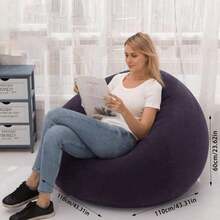 Large Slouchy Inflatable Sofa Chairs PVC Lounger Seat Bean Bag Sofas Pouf Puff Couch Tatami Living Room Supply Gift - Multicolor - View 11