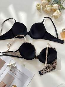 Bare Chapter 2pcs/Set Women's Fashionable & Comfortable Underwire Bras - Multicolor - View 2