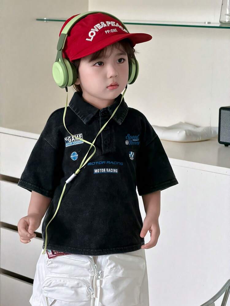 Baby Boys Casual 2 In 1 Splicing Long Sleeve Top Summer
