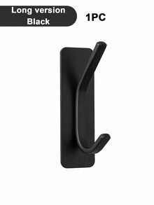 1/2/4pcs Adhesive Hooks, Towel Hook Coat Hooks, Stainless Steel Brushed Wall Hooks, For Hanging Bathrobe Sponges In Bathroom And Bedroom, Hook Accessories, Auxiliary Hook, Heavy Duty Hook - Multicolor - View 11
