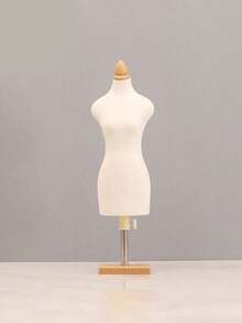 Un mini modèle DIY pour la conception de vêtements, adapté à l'utilisation dans la conception de mode, l'enseignement de l'épinglage sur les vêtements, etc. Le petit mannequin peut être utilisé pour concevoir des vêtements de poupée et des modèles de coupe tridimensionnelle mini BJD pour les filles. - Beige - Voir 1