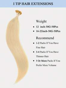 I-Tip Hair Extensions Real Human Hair 50Pcs, Cold Fusion Microlink Extensions For Women, Pre-Bonded Invisible Keratin Hairpiece For Instant Volume & Length On Thin Hair, Seamless Blend Salon Quality - Perfect Mother's Day & Spring Break Beauty Gift - Multicolor - View 3